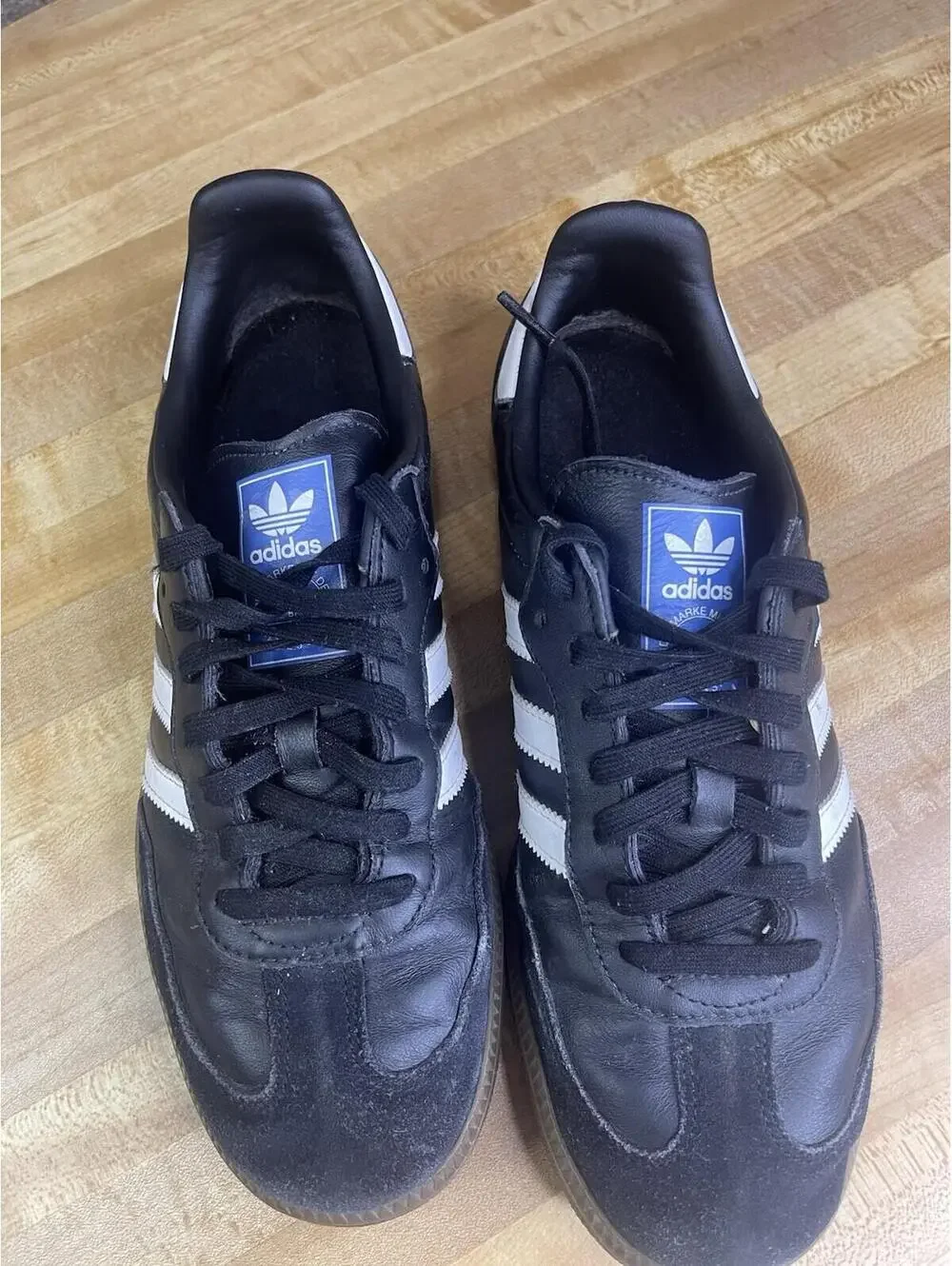 Adidas Samba Black and white stripe men’s size 9